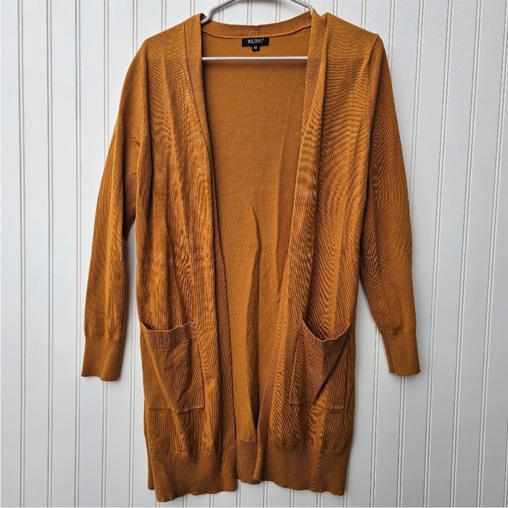 Mustard Cardigan with pockets